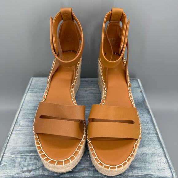 NEW Franco Sarto Women’s Callia Espadrille Wedges Brown Size 10M - Picture 3 of 10